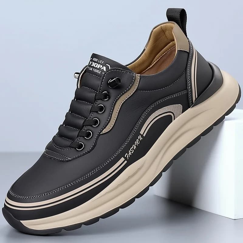 Mens Leather Slip On Loafers Comfortable Breathable Lightweight Non Slip Waterproof Casual Shoes for Wholesale