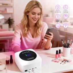 Professional Nail Lamp: 57 LED Beads, 3 Timers, Smart Sensor & Power Bank Function - Rechargeable UV/LED Gel Polish Curing Light