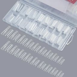 256pcs Sandwich Nail Dual Form Set Quickly Building Full Cover Tips Nail Extension Form Clear French Tip Manicure Tool