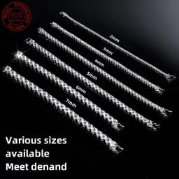 Factory Price Real S925 Sterling Silver Plated 18K Gold 5A Grade Zircon Black Tennis Bracelet for Men and Women Fashion Jewelry