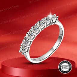 Promotion 100% Authentic Moissanite and Cubic Zirconia Unisex Ring S925 Silver Ring D VVS1 Luxury Sparkle for Men and Women