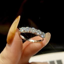Promotion 100% Authentic Moissanite and Cubic Zirconia Unisex Ring S925 Silver Ring D VVS1 Luxury Sparkle for Men and Women