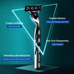 Gillette Mach 3 Classic 3-layer Blade Men's Razor Manual Shaver