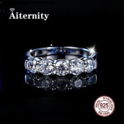 Pass Diamond Tester Moissanite Ring And Zircon Unisex Rings 100% Real S925 Silver Ring For Men and Women Luxury Brilliant D VVS1