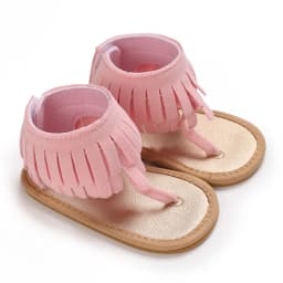 Summer New Women's Baby Sandals With Tassel Design Soft Soled Baby Shoes 0-12 Months Baby Walking Shoes