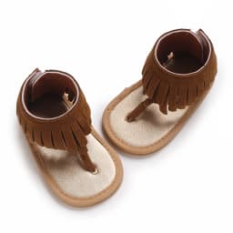 Summer New Women's Baby Sandals With Tassel Design Soft Soled Baby Shoes 0-12 Months Baby Walking Shoes