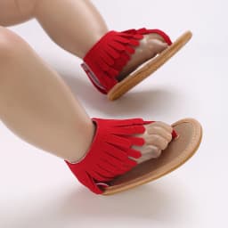 Summer New Women's Baby Sandals With Tassel Design Soft Soled Baby Shoes 0-12 Months Baby Walking Shoes