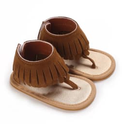 Summer New Women's Baby Sandals With Tassel Design Soft Soled Baby Shoes 0-12 Months Baby Walking Shoes