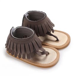 Summer New Women's Baby Sandals With Tassel Design Soft Soled Baby Shoes 0-12 Months Baby Walking Shoes