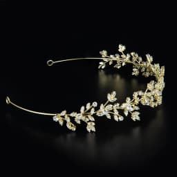 YCDZSWWL European Style Goddess Maple Leaves Shaped Elegant Headband Fairy Tiara Zircon Inlayed Full Crystal Bridal Crown
