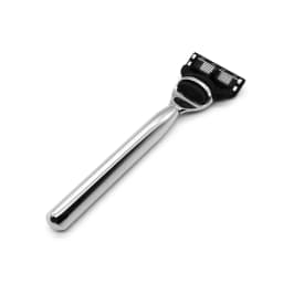Men Manual Care Silver Metal Shaver Handle 5-Layer Stainless Steel Safty Razor Blade Suit For G-series F5 Power