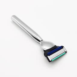 Men Manual Care Silver Metal Shaver Handle 5-Layer Stainless Steel Safty Razor Blade Suit For G-series F5 Power