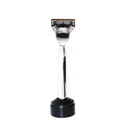 Men Manual Care Silver Metal Shaver Handle 5-Layer Stainless Steel Safty Razor Blade Suit For G-series F5 Power