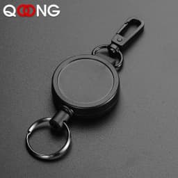 70CM Anti-Lost Telescopic Key Ring Resilience Steel Wire Rope Elastic Keychain Sporty Retractable Alarm Key Chain Trinket H44