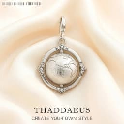 Charm Pendant Vintage Globe,Fashion Jewelry For Women Men Winter World of Rebels 925 Sterling Silver New Gift