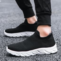 Breathable Men Casual Shoes Slip on Male Vulcanized Shoes Lightweight Men's Casual Sneakers Soft Anti-slip Flats Outdoor Loafers