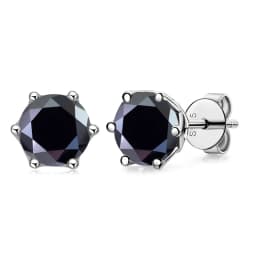 JoyceJelly 1/2/4CT VVS D Color Moissanite Russian Cut 8H8A Lab Diamond Stud Earrings For Women S925 Sterling Silver Fine Jewelry