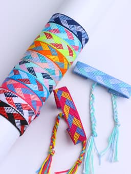 10/20/30/50Pcs/Lot Fashion Bohemia Braide Cotton Rope Adjustable Bracelet For Women Men Lucky Friendship Jewelry Party Gifts
