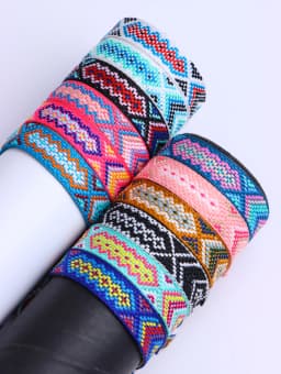 10/20/30/50Pcs/Lot Fashion Bohemia Braide Cotton Rope Adjustable Bracelet For Women Men Lucky Friendship Jewelry Party Gifts