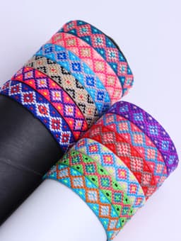 10/20/30/50Pcs/Lot Fashion Bohemia Braide Cotton Rope Adjustable Bracelet For Women Men Lucky Friendship Jewelry Party Gifts