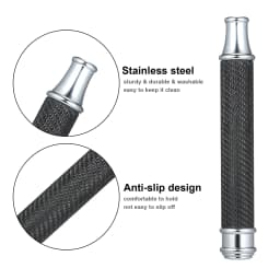 Stainless Steel Shaving Handle for Double Edge Shaving Razor Safety Replacement Beard Razor Handle Grip Shaving Tool Accessories