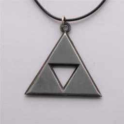 Vintage Triangle Symbol Necklaces & Pendants LoZ Game Peripherals Broze Triangle Amulet Choker Necklace Cosplay Jewelry Gifts