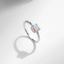 MODIAN 925 Sterling Silver Minimalist Rainbow Colorful Round Zirconia Rings Classic Wedding Statement Jewelry For Women Gift