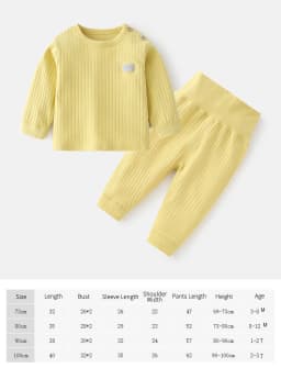 Autumn Winter Thermal Underwear Suit Baby Clothing Sets Boys Girls Pajama Sets Baby Warm Sleepwear Candy Colors Kids Clothes