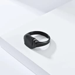 Male Men Big Large Smooth Statement Square Rings Black Gold Silver Color Stainless Steel Fashion Jewelry Size 7 8 9 10 11 12 13
