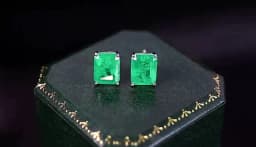 FFGems 100% Sterling Silver 925 Earrings Emerald Paraiba White Gold Green Square for Women Fine Jewelry wholesale Party Gift box