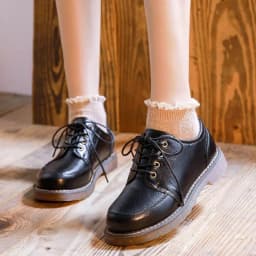 2024 New Women Oxfords Women's Shoes Ladies Leather Female Round Toe Sewing Retro Comfortable Footwear Lolita Shoe Brown 40