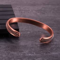 Vinterly Twisted Magnetic Bracelets Pure Copper Adjustable Cuff Vintage High Magnet Benefits Health Energy Jewelry for Women
