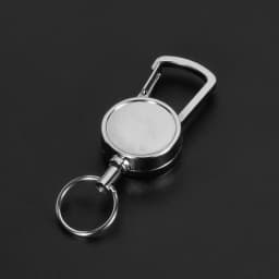 Resilience Kevlar Rope Elastic Keychains Metal Keyring Sporty Retractable Alarm Keychain Anti-lost Telescopic Keys Trinket H62