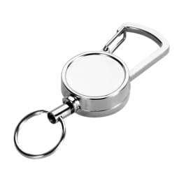 Resilience Kevlar Rope Elastic Keychains Metal Keyring Sporty Retractable Alarm Keychain Anti-lost Telescopic Keys Trinket H62