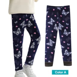 SheeCute Girls Winter Warm Pants Kids Fleece Lined Leggings for 3-11 Years SCW8101