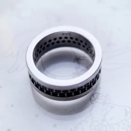 Classic Black Zirconia Band Ring,Europe Style Jewelry Fine Jewerly For Men & Women Gift In 925 Sterling Silver,Super Deals