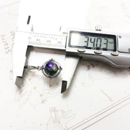 Vintage Rotating Globe Colourful Charm Brand New Fine Women Men Jewelry 925 Sterling Silver Pendant