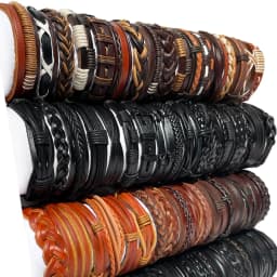 25Pcs/lot Wholesale Random Retro Multi-layer Leather Bracele Men Women Handmade Charm Bracelet Wrap Jewelry Festive Women Gift