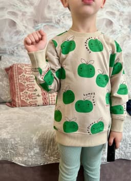 Jumping Meters New Arrival Apples Print Girls Sweatshirts Hot Selling Children's Clothes Long Sleeve Autumn Shirts