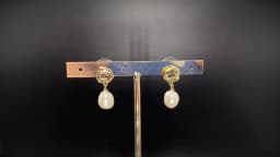 Promotion Jewelry For Women 100% Baroque Freshwater Pearl 14K Gold Filled Female Tassels Stud Earrings Christmas Gifts