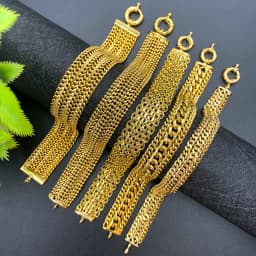 Dubai Copper Link Chain Bracelets for Unisex 18K Gold Plated Wristband Miami Curb Punk Classic Hand Jewellery Party Gift