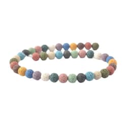 6mm-16mm Colored Volcanic Lava Round Jewelry Blue Lava Loose Energy Treatment Beads Jewelry Making DIY Bracelet Jewelry