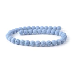 6mm-16mm Colored Volcanic Lava Round Jewelry Blue Lava Loose Energy Treatment Beads Jewelry Making DIY Bracelet Jewelry