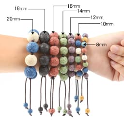 6mm-16mm Colored Volcanic Lava Round Jewelry Blue Lava Loose Energy Treatment Beads Jewelry Making DIY Bracelet Jewelry