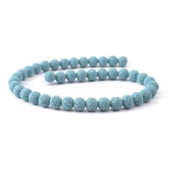 6mm-16mm Colored Volcanic Lava Round Jewelry Blue Lava Loose Energy Treatment Beads Jewelry Making DIY Bracelet Jewelry
