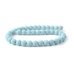 6mm-16mm Colored Volcanic Lava Round Jewelry Blue Lava Loose Energy Treatment Beads Jewelry Making DIY Bracelet Jewelry