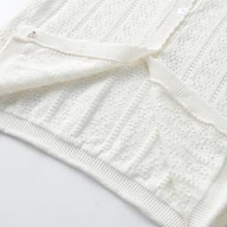 Spring and Autumn Newborn Baby Girl Pure Cotton Sweater Cardigan Hollow Knitted Thin Jacket
