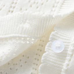 Spring and Autumn Newborn Baby Girl Pure Cotton Sweater Cardigan Hollow Knitted Thin Jacket