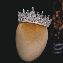 DIEZI Korean Luxury Queen Water Drop Silver Color Tiara Crown For Bridal Women Girls Wedding Princess Party Hair Dress Jewelry
