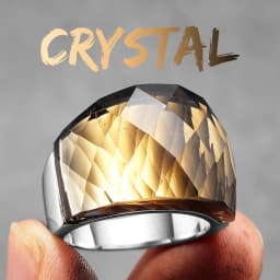 Multicolor Luxury Glass Crystal Men Rings Stainless Steel Women Jewelry Punk Rock Cool Stuff Fashion Accessories Gift Wholesale
